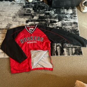 Huskers Nebraska Red and Black Sweatshirt
